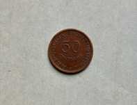 Moeda de 50 Centavos Colónia de Timor República Portuguesa 1970