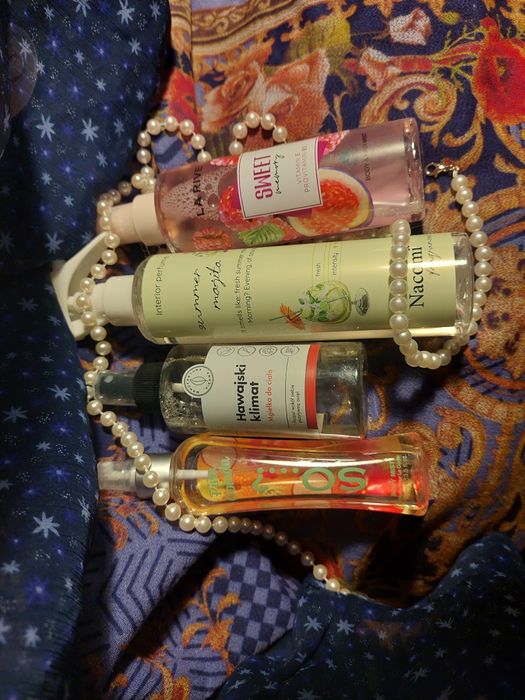 Zestaw mgiełek do ciała + perfumy do pokoju