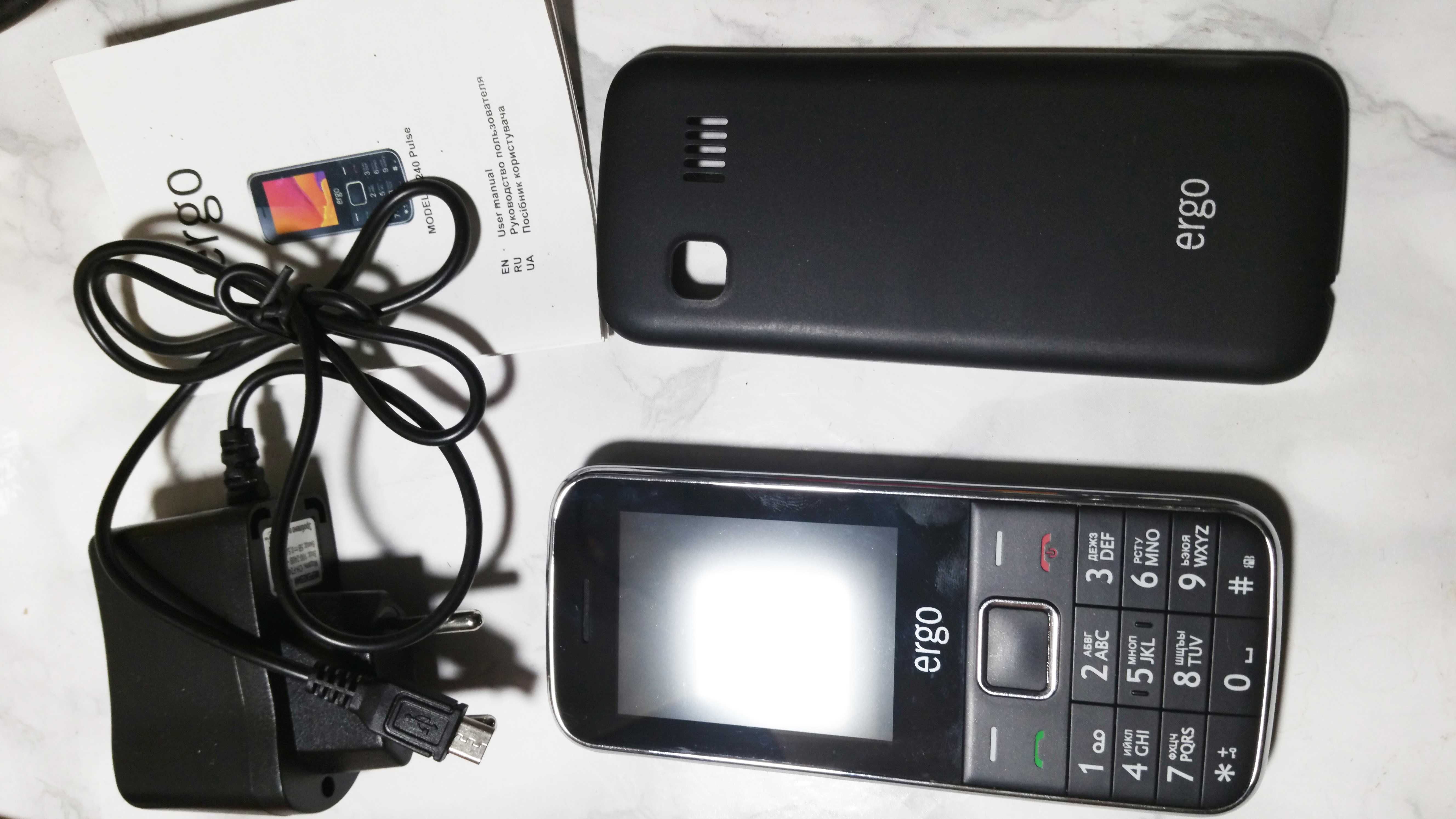 Телефон Ergo f240 Pulse Dual Sim Black