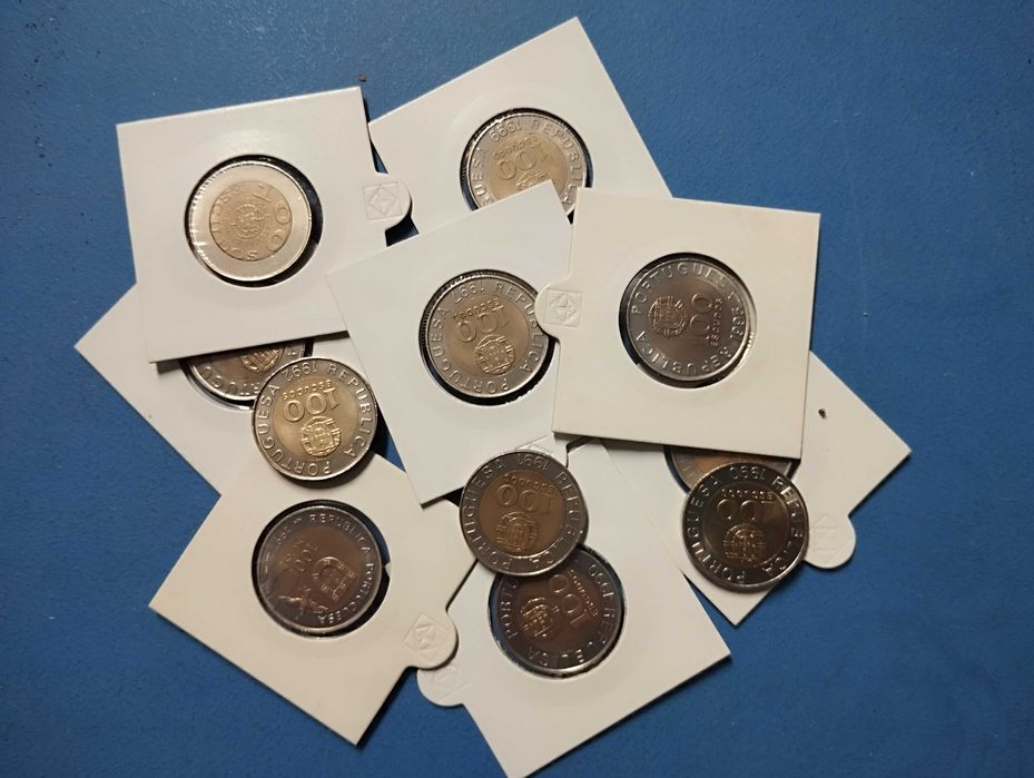 59 moedas Níquel  Latão de 1, 5 e 10 escudos