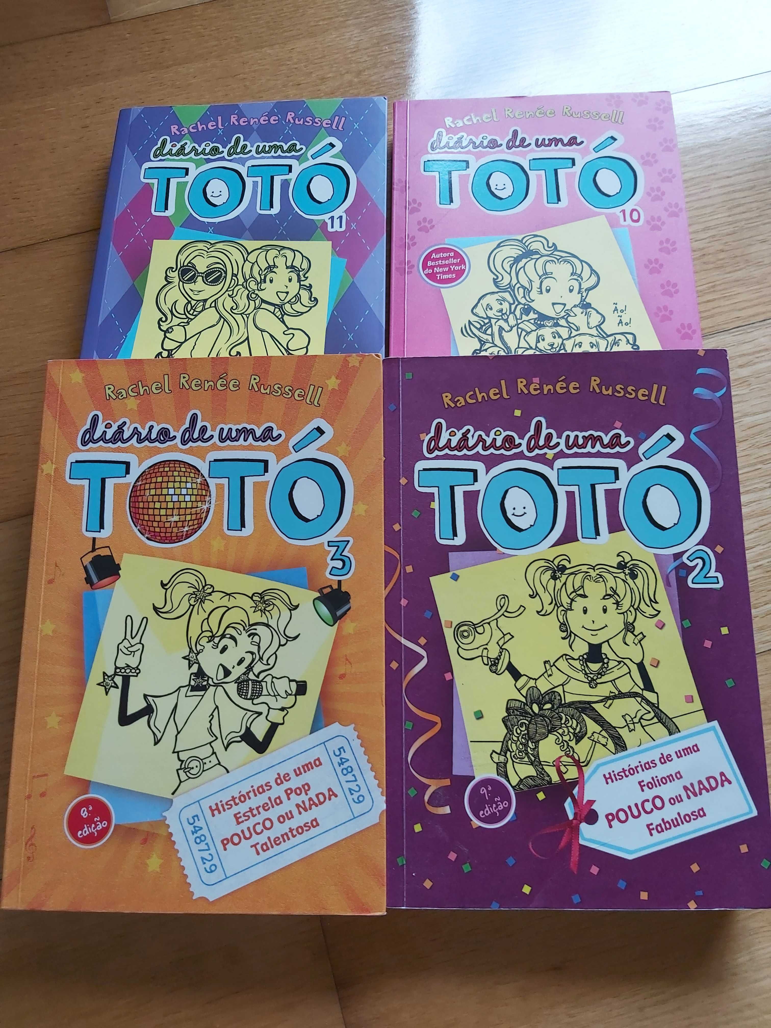 Conjunto de 4 livros Diário de uma Totó