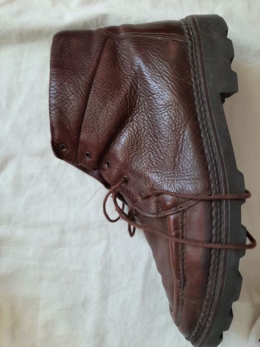 Trzewiki męskie brązowe skórzane salamander