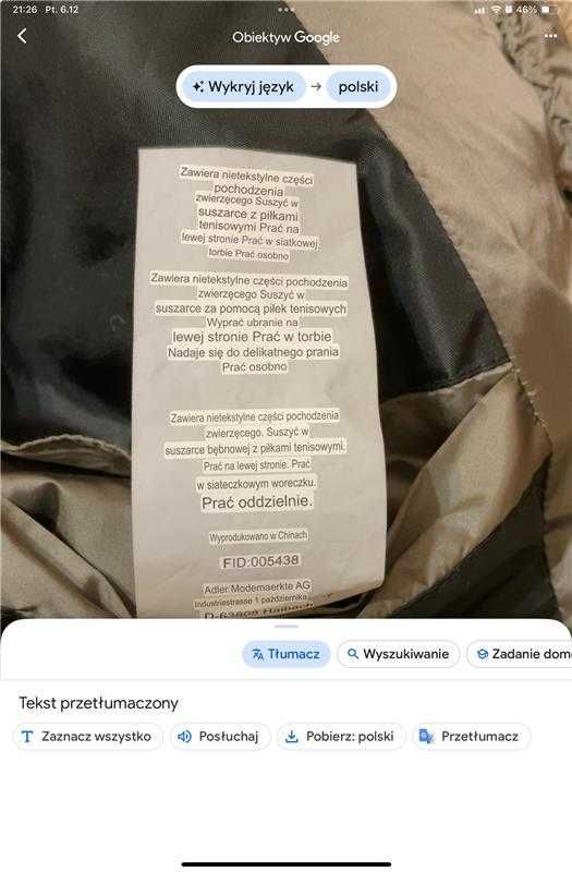 Kurtka z puchu i pierza, Bernd Berger, rozmiar 42