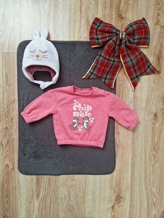 Bluza Chip&Dale i czapka krółik 74 cm