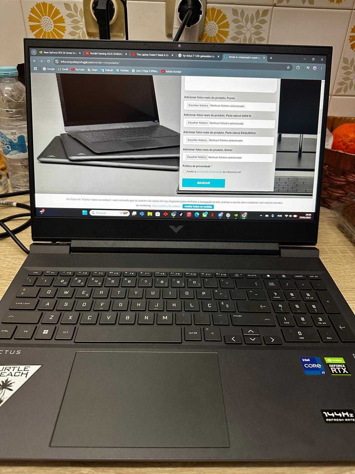 HP VICTUS, RTX 3050ti , intel i7 12ª geração ,16gb de ram, 512gb SSD