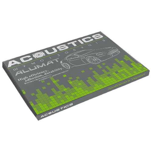 Шумоизоляция Acoustics Xtreme Profy MultiMat Каучук виброизоляция авто
