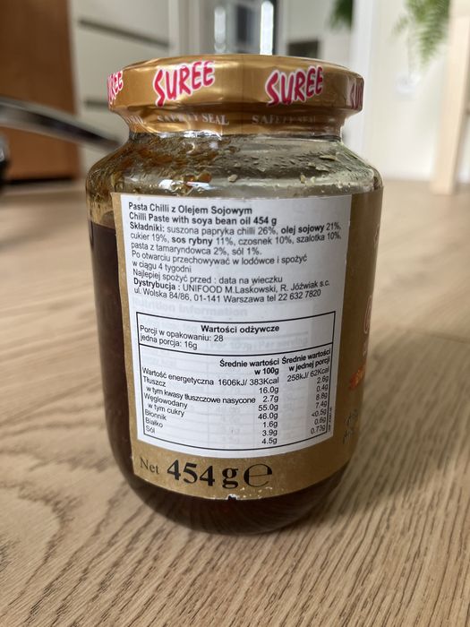 Pasta Chilli z olejem sojowym 454g