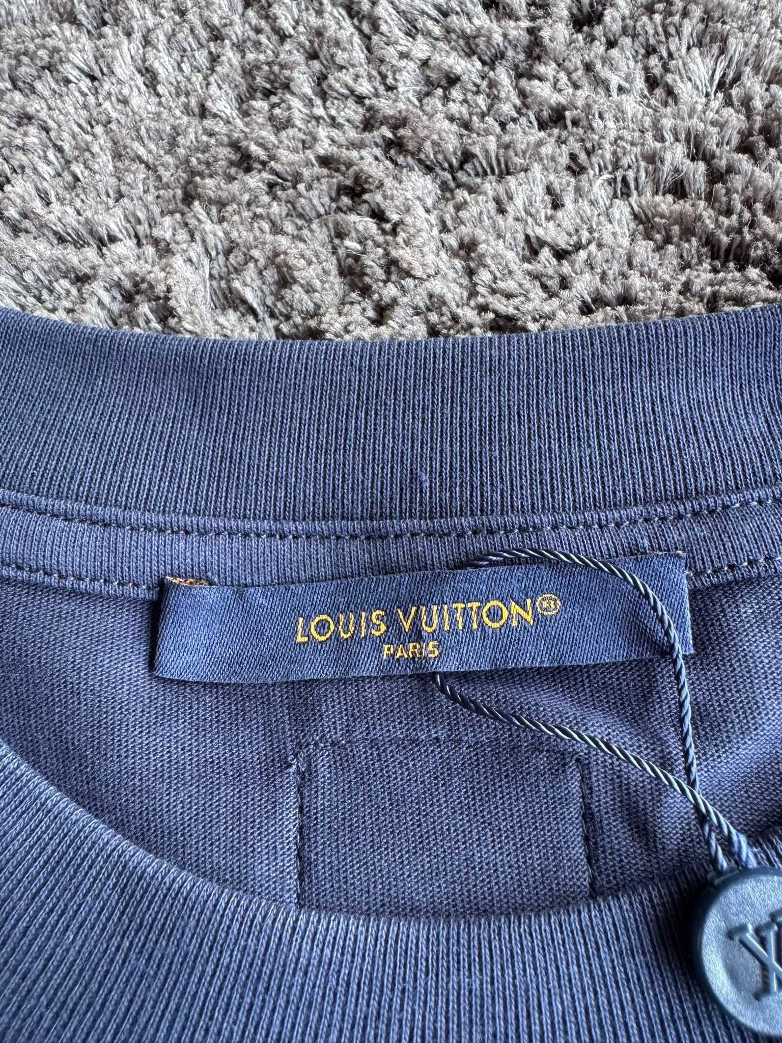 Louis Vuitton "Lovers" T-shirt azul
