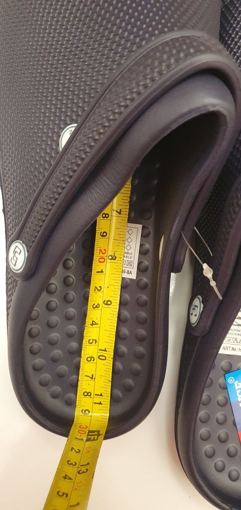 Klapki 45 krokodylki a'la crocs granatowe ogrodowe na codzień bez dziu