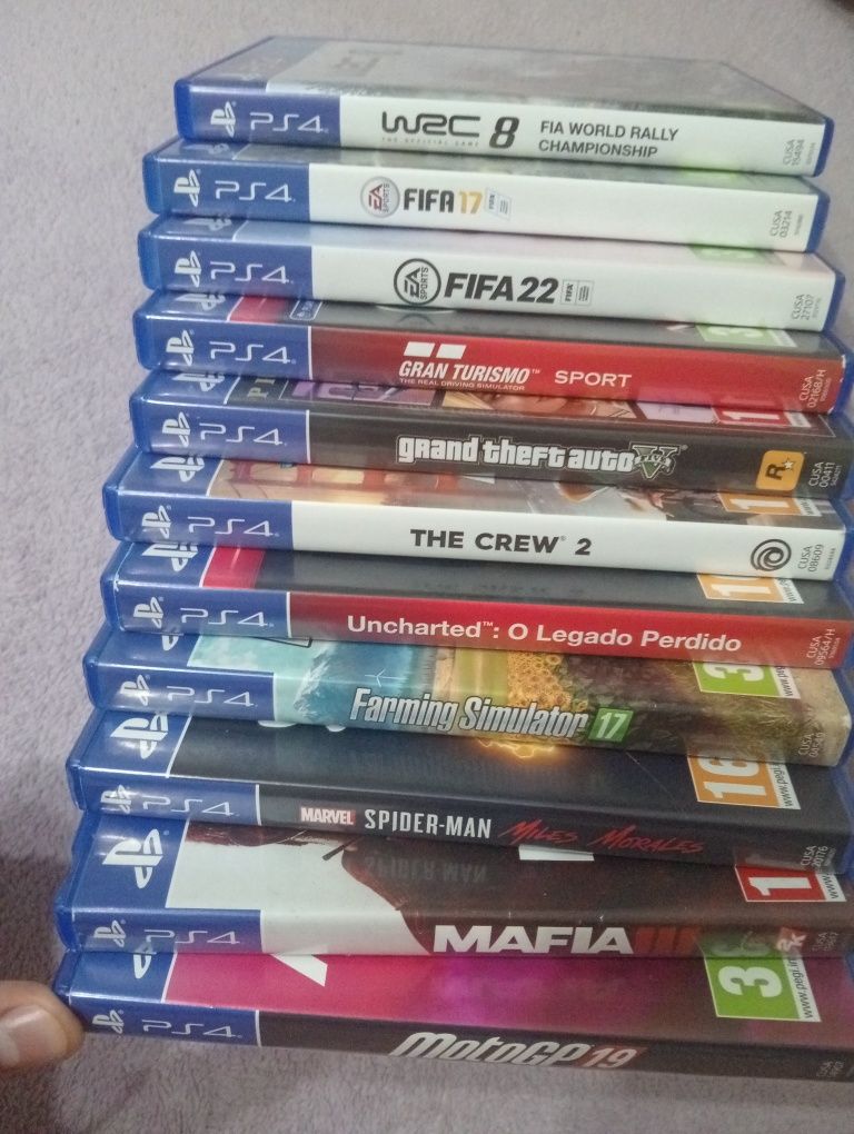 WSC 8/Fifa 17/Fifa 22/gran turismo/GTA 5/the crew/UMCHARTED...