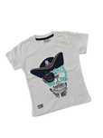 Koszulka biała bluzka t-shirt dla chłopca krótki rękaw nowa 80-86