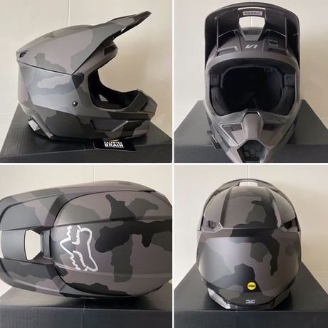 Шлем для мотокросса, эндуро Fox V1 Trev Camo, система MIPS!