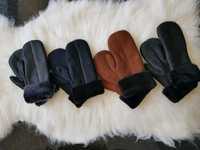 Rękawiczki z Naturalnej Skóry z Jednym Palcem Różne Rozmiary i Kolory