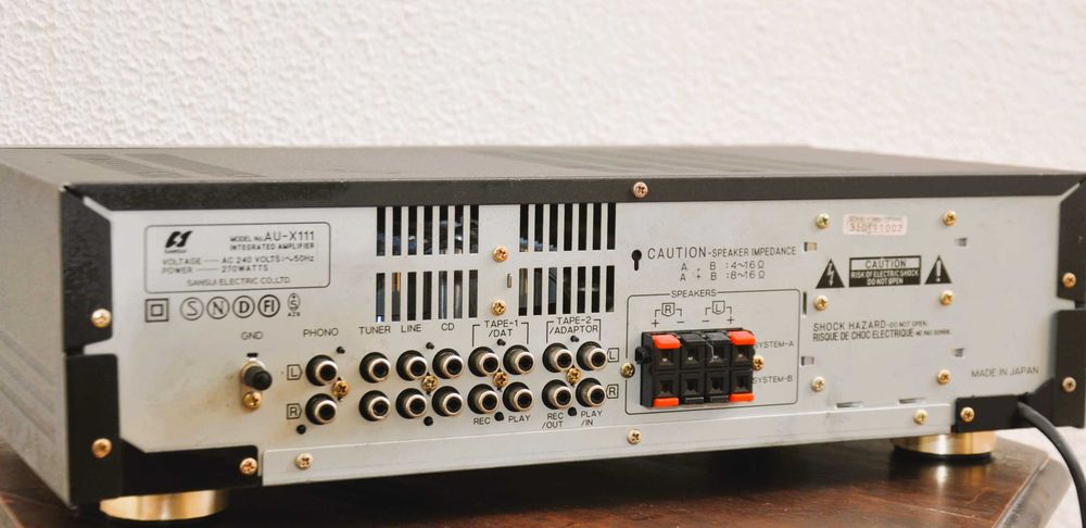 Amplificador Integrado Estereo Sansui AU-X111