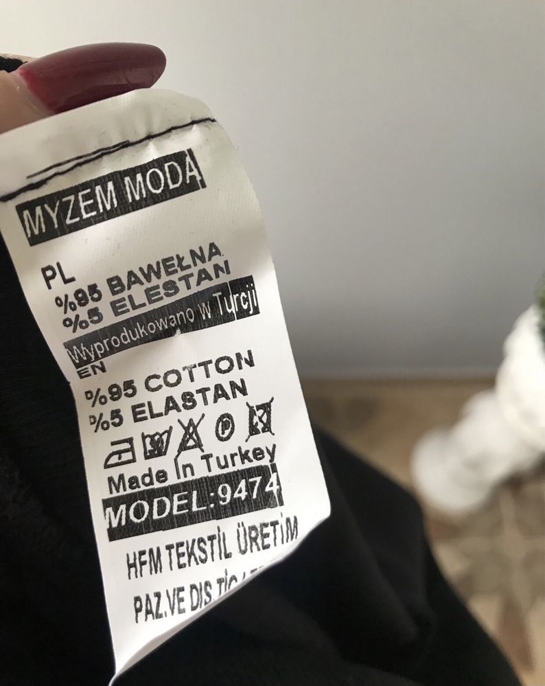 Bluza prążek czarmy MYZEM 44