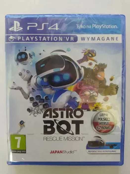 Zestaw 2 gier PS4 Astro Bot i Iron Man VR folia nowe