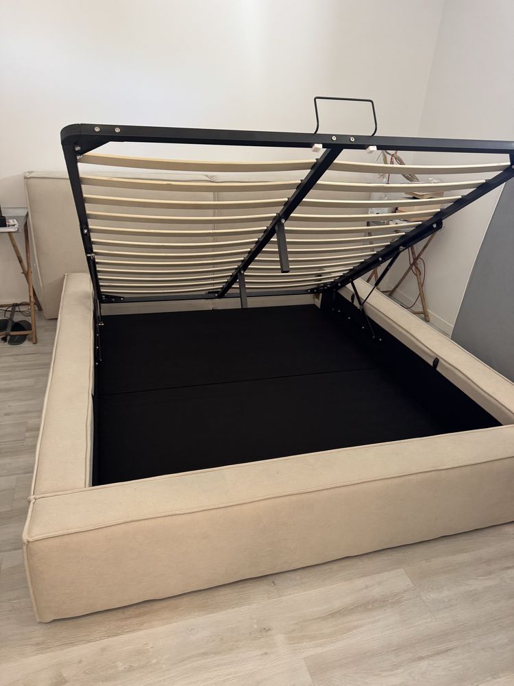 Cama com estrado elevatorio sklum