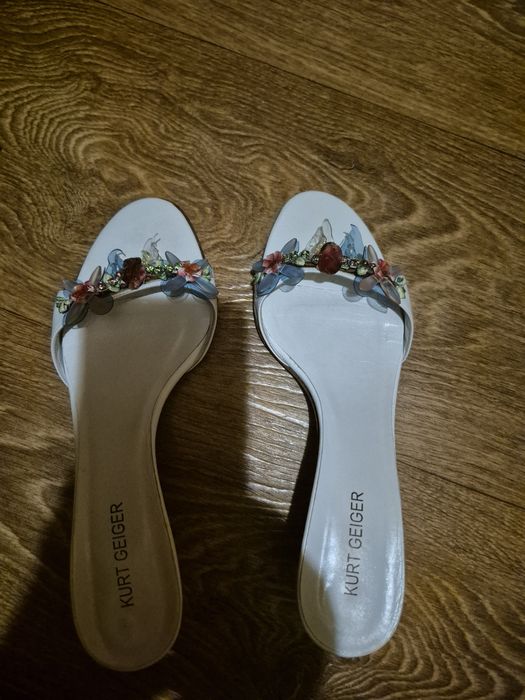 Кожаные мюли босоножки