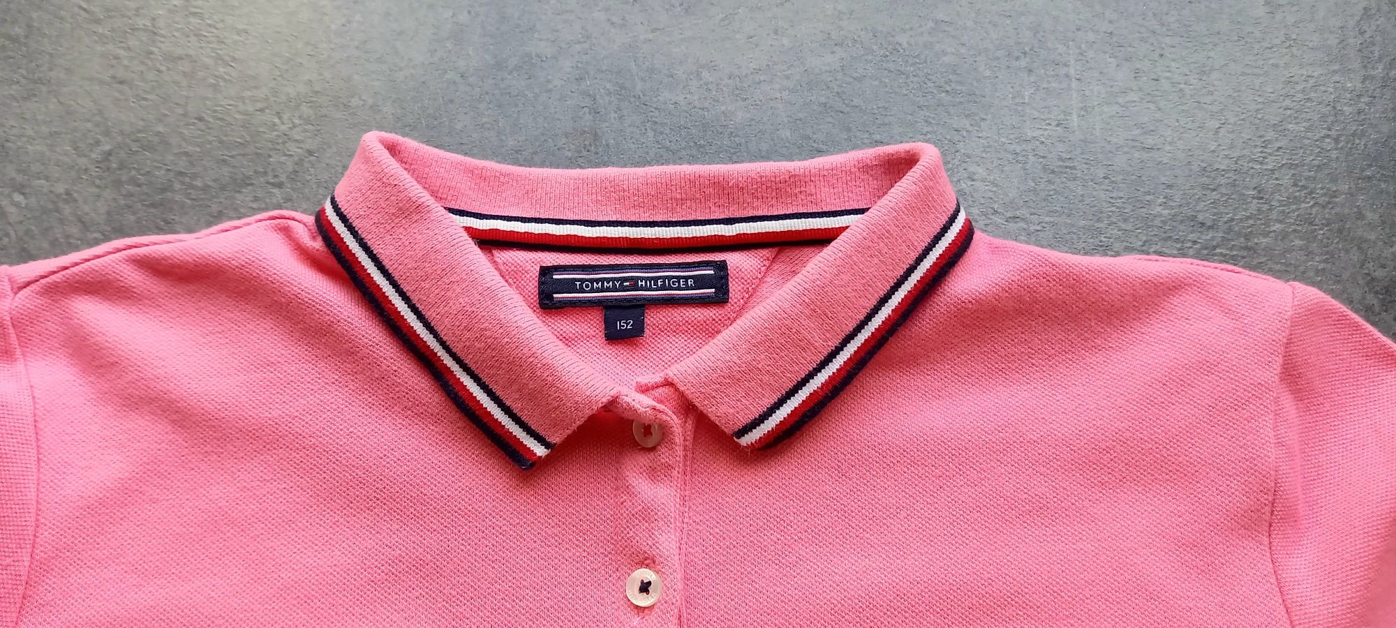 Tommy Hilfiger, bluzka koszulka polo na krótki rękaw, roz. 152cm