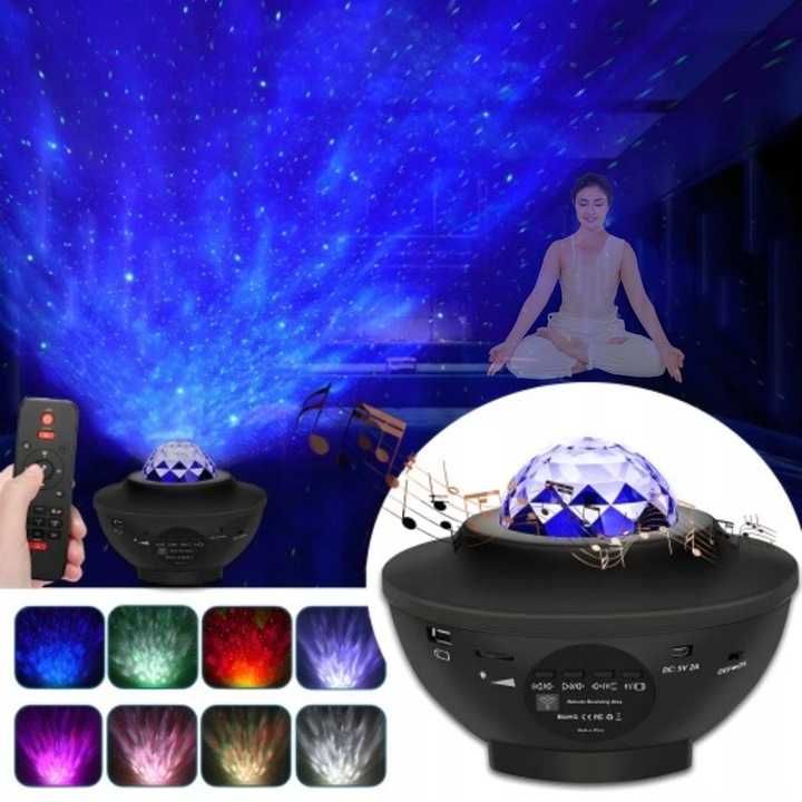 PROJEKTOR GWIAZD Dla Dzieci Nieba Lampka Nocna Głośnik BLUETOOTH