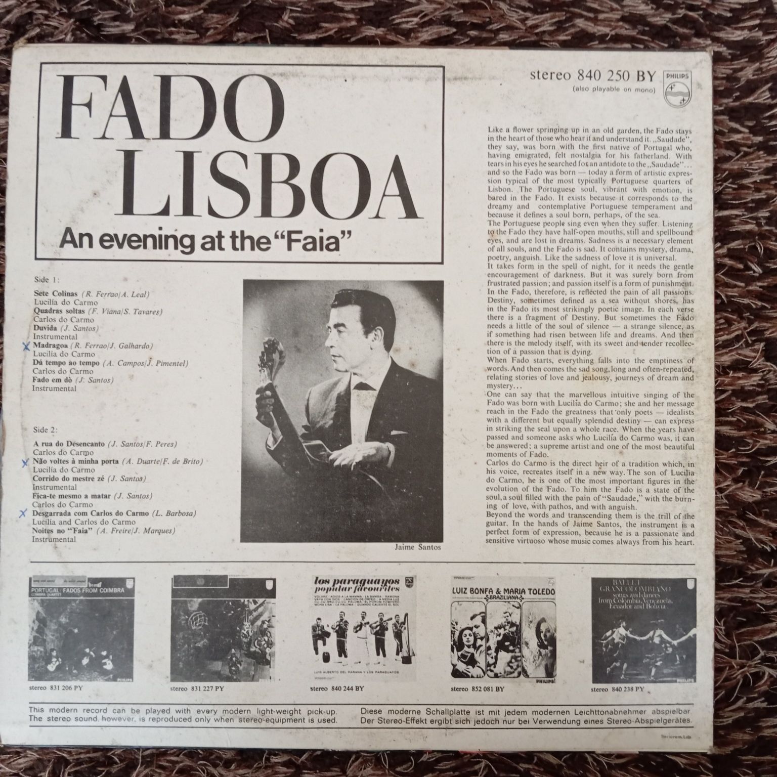 Vinil album, vários títulos