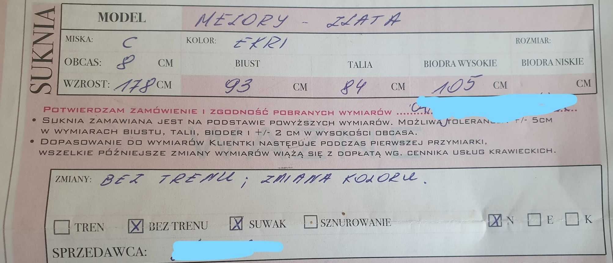 Piękna suknia ślubna - Melory