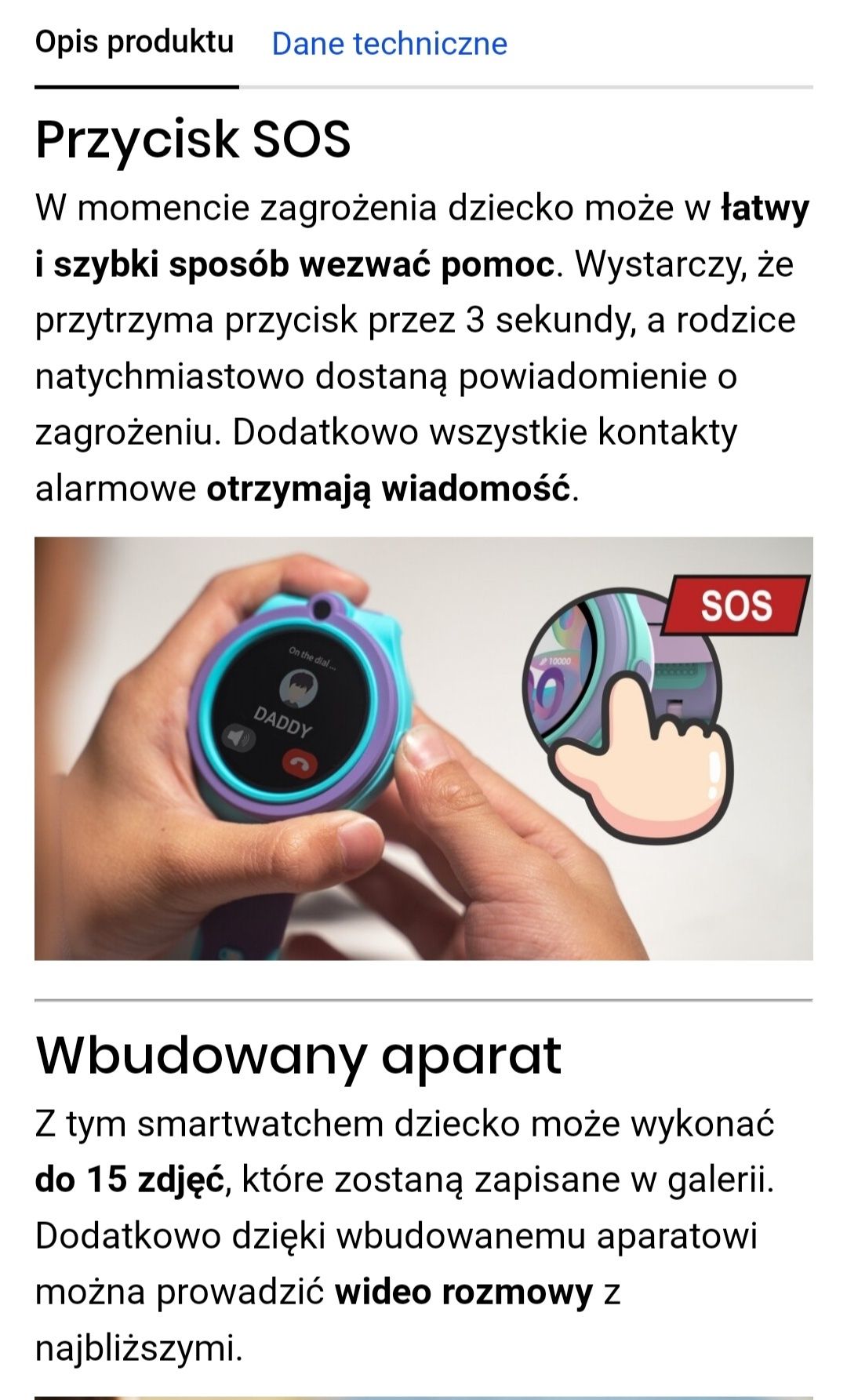 Smartwatch BEMI linko purpurowy dziewczęcy