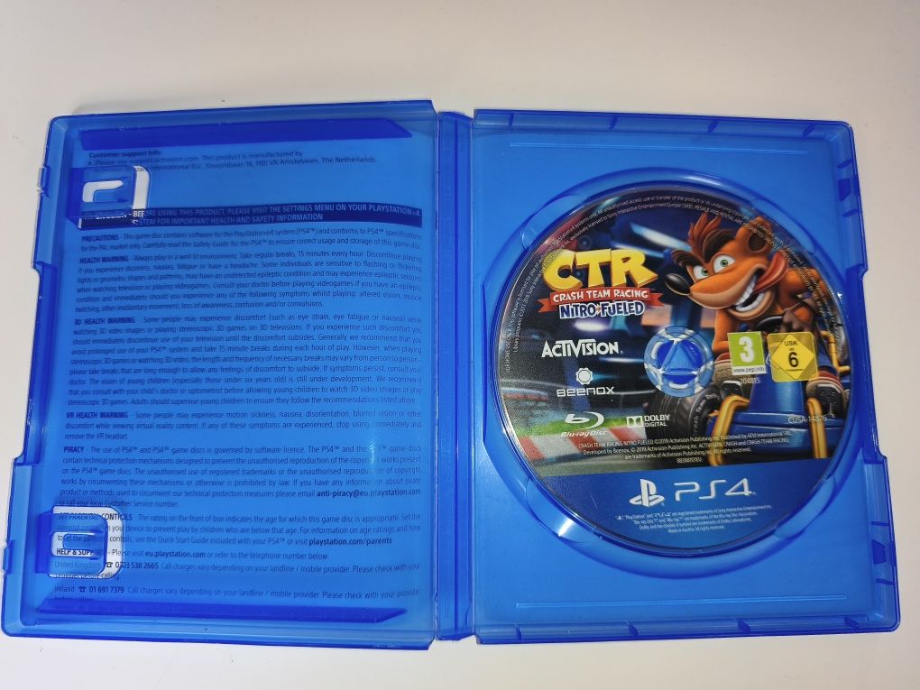 Gra Ps4 Crash Team Racing CTR gry PlayStation 4 Spyro Lego Lego Smerfy