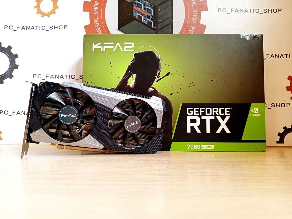 Відеокарта KFA2 GeForce RTX 2060 Super 1-Click OC Гарантія 3 місяці