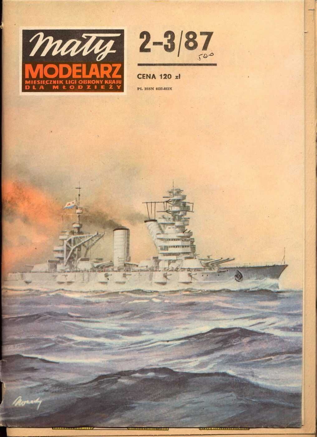 Mały Modelarz 1987.02-03 Okręt liniowy Oktiabrskaja Rewolucja