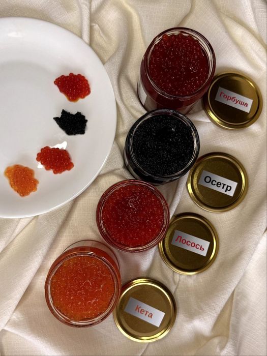 Ікра , горбуша , осетр, лосось, кета