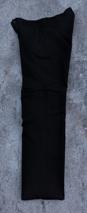 Чоловічі трекінгові чорні штани трансформери Crivit софтшел М-Л 48-50