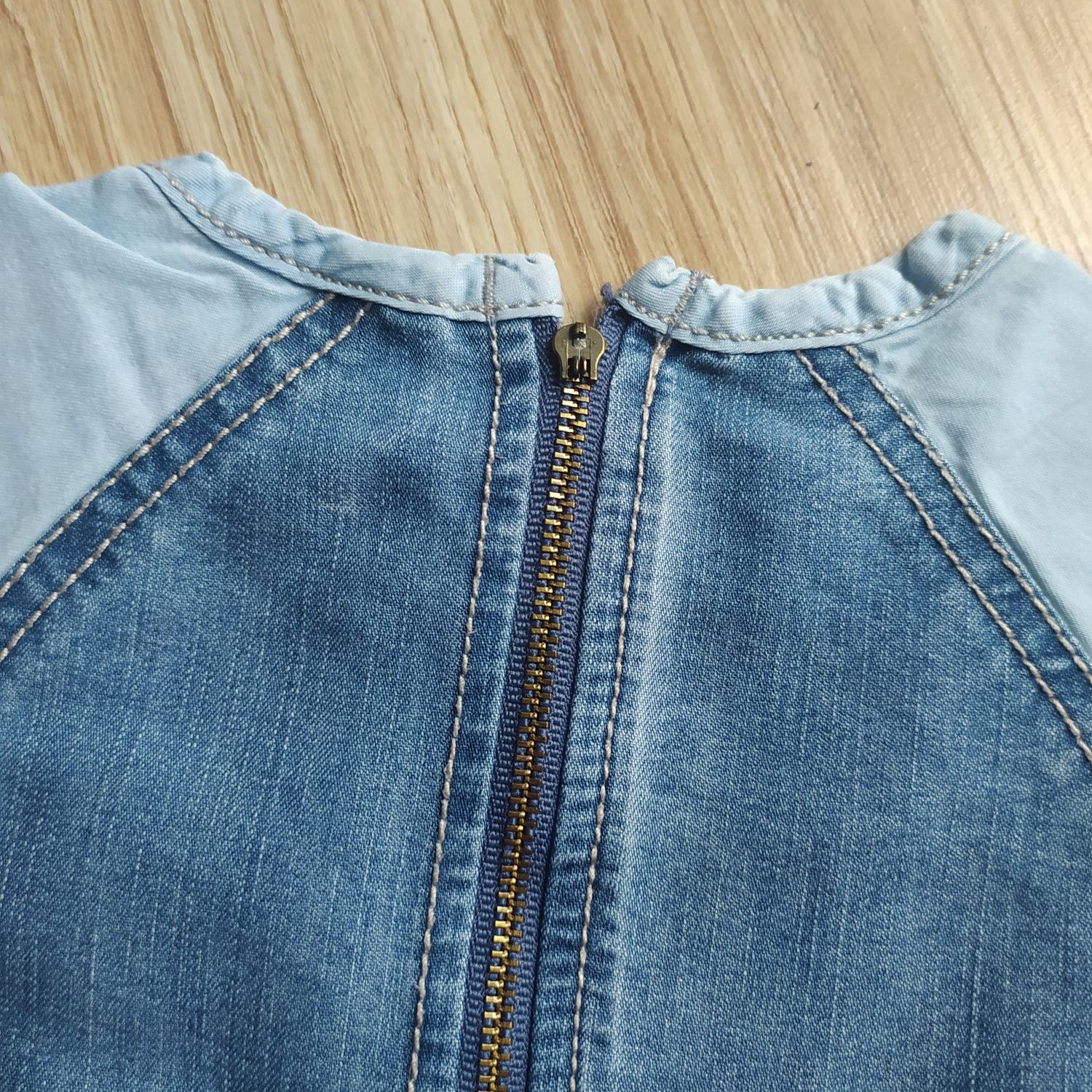 203-> piękna jeansowa sukienka NEXT r.110 4-5Y