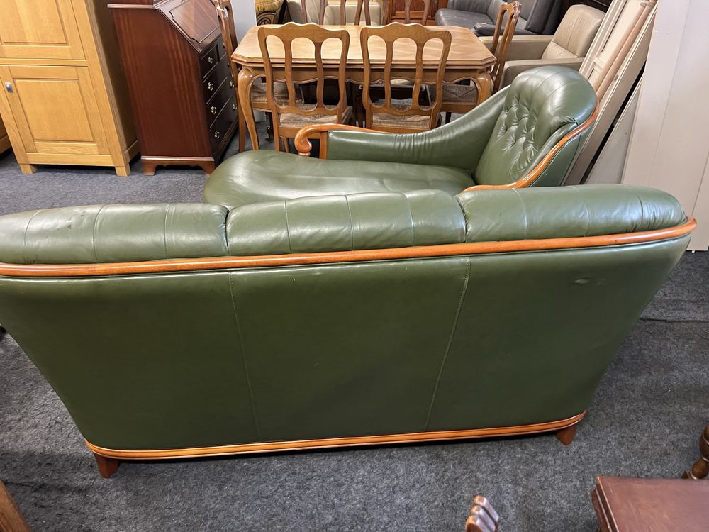 Sofa skórzana z szezlongiem/Komplet/Raty