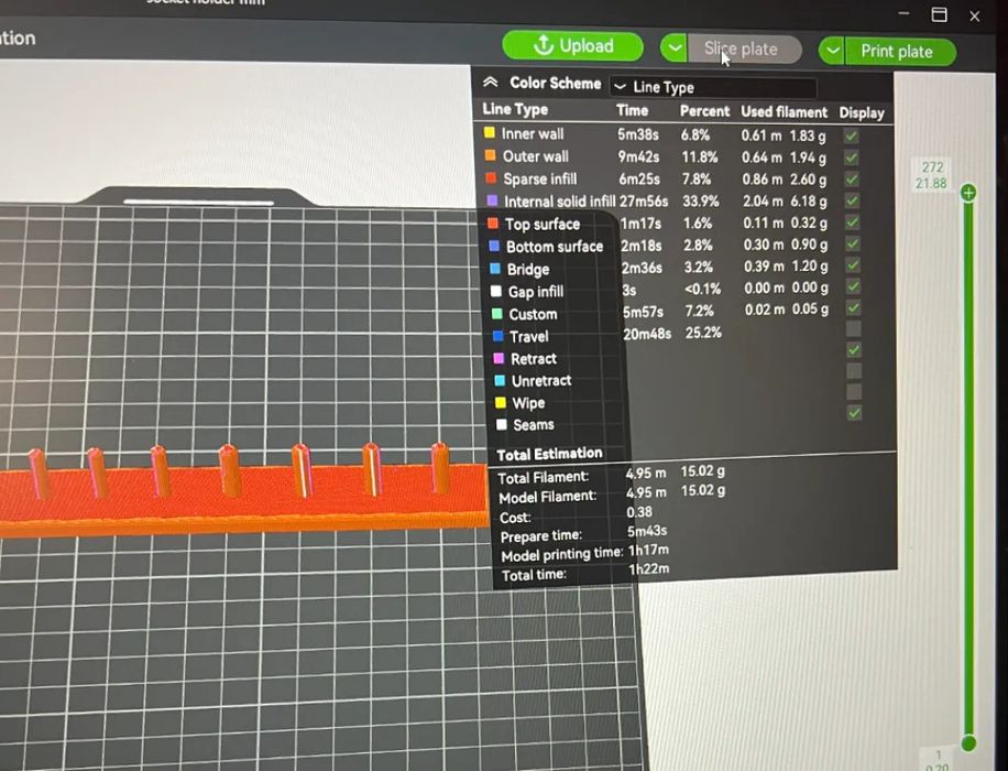 Organizador de Soquetes 1/4 de Polegada