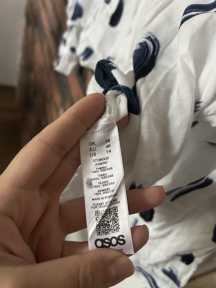 Biała luźna koszula damska Asos