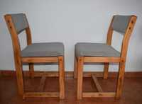 4 krzesła w stylu PRL po renowacji
