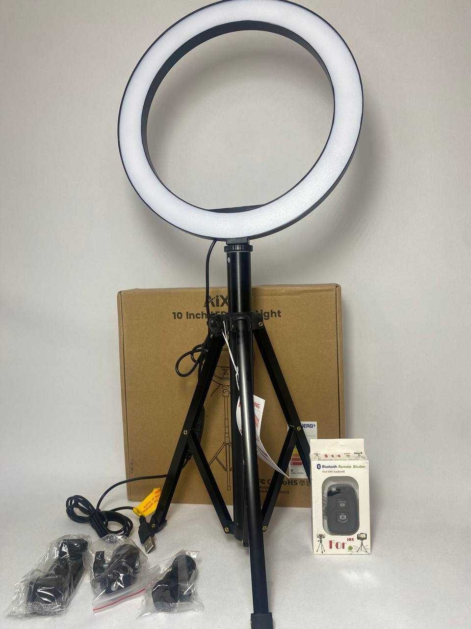 Кольцевая лампа AIXPI L218 25 см со штативом 150 см