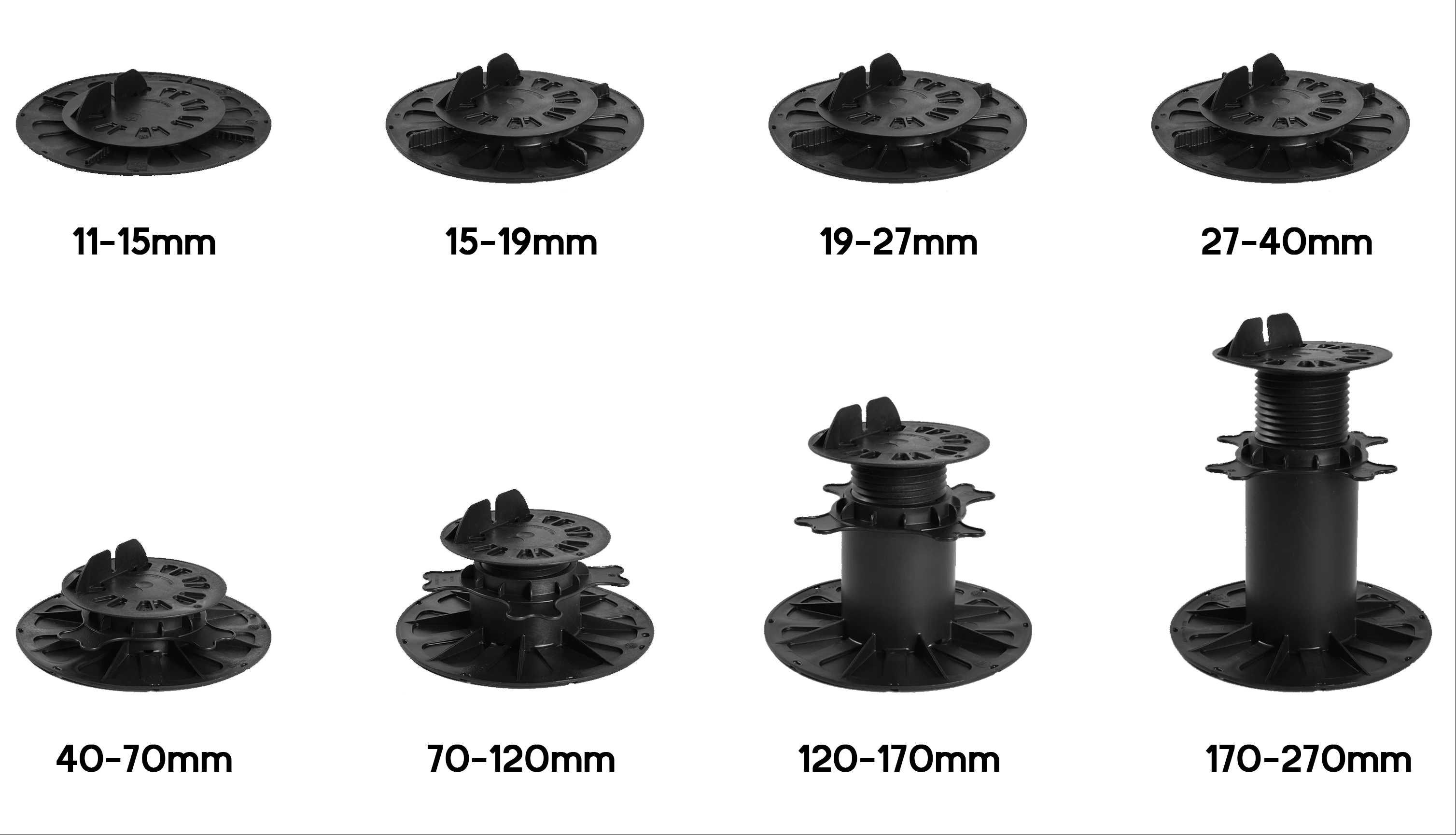 Wspornik regulowany tarasowy 11-470mm WYSOKA JAKOŚĆ #DUŻA PODSTAWA
