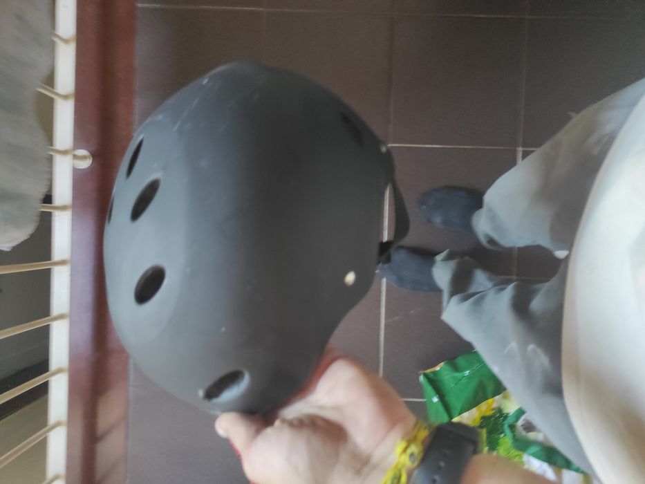 Capacete preto xl de bicicleta