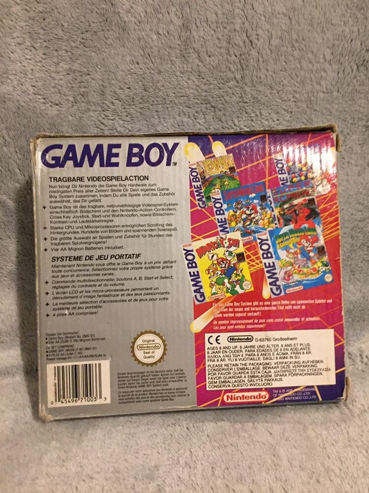 Konsola Nintendo Gameboy + 7 gier