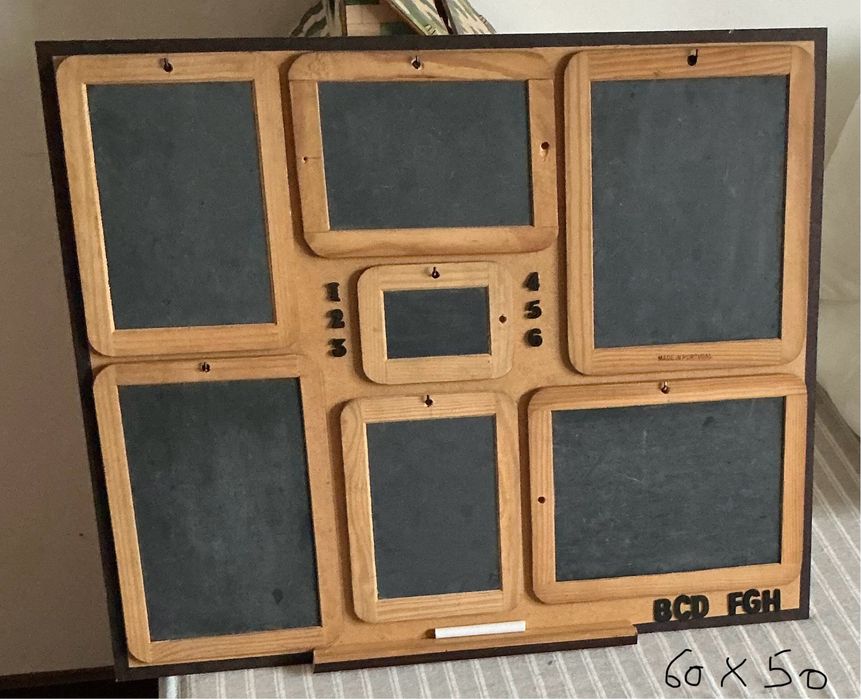 Quadro com 6 ardoises