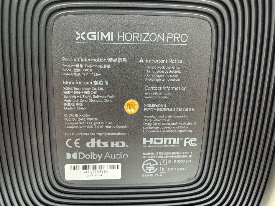 Мультимедійний проектор XGiMi Horizon Pro XK03H 4K 1500 Android Новий