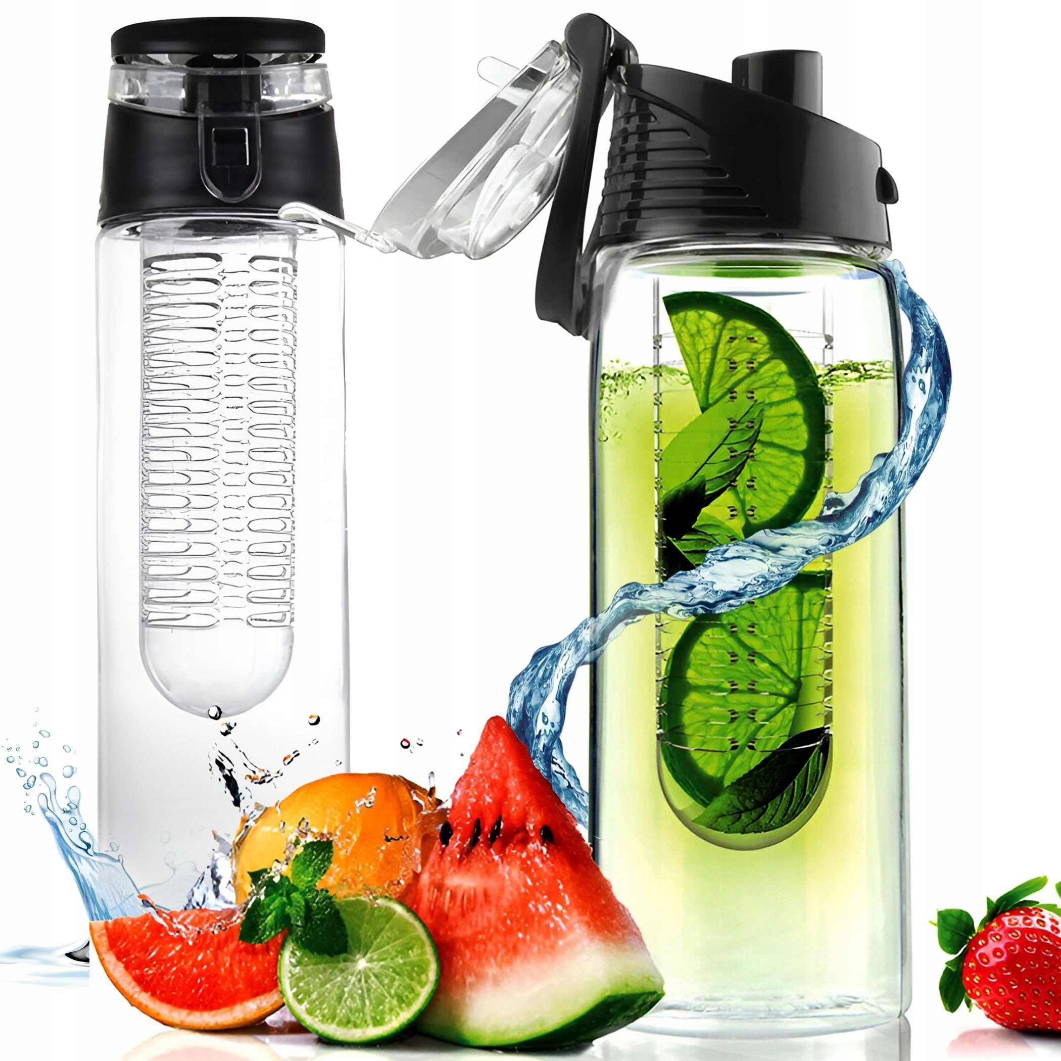 Butelka Bidon Na Wodę Z Wkładem Na Owoce Napoje Infuser Pojemnik 700ml