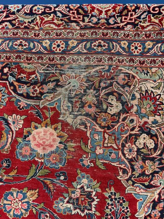 Vintage Dywan Perski R.Tkany Kaszmirowy Iran Keshan 360x260 gal.16 tyś