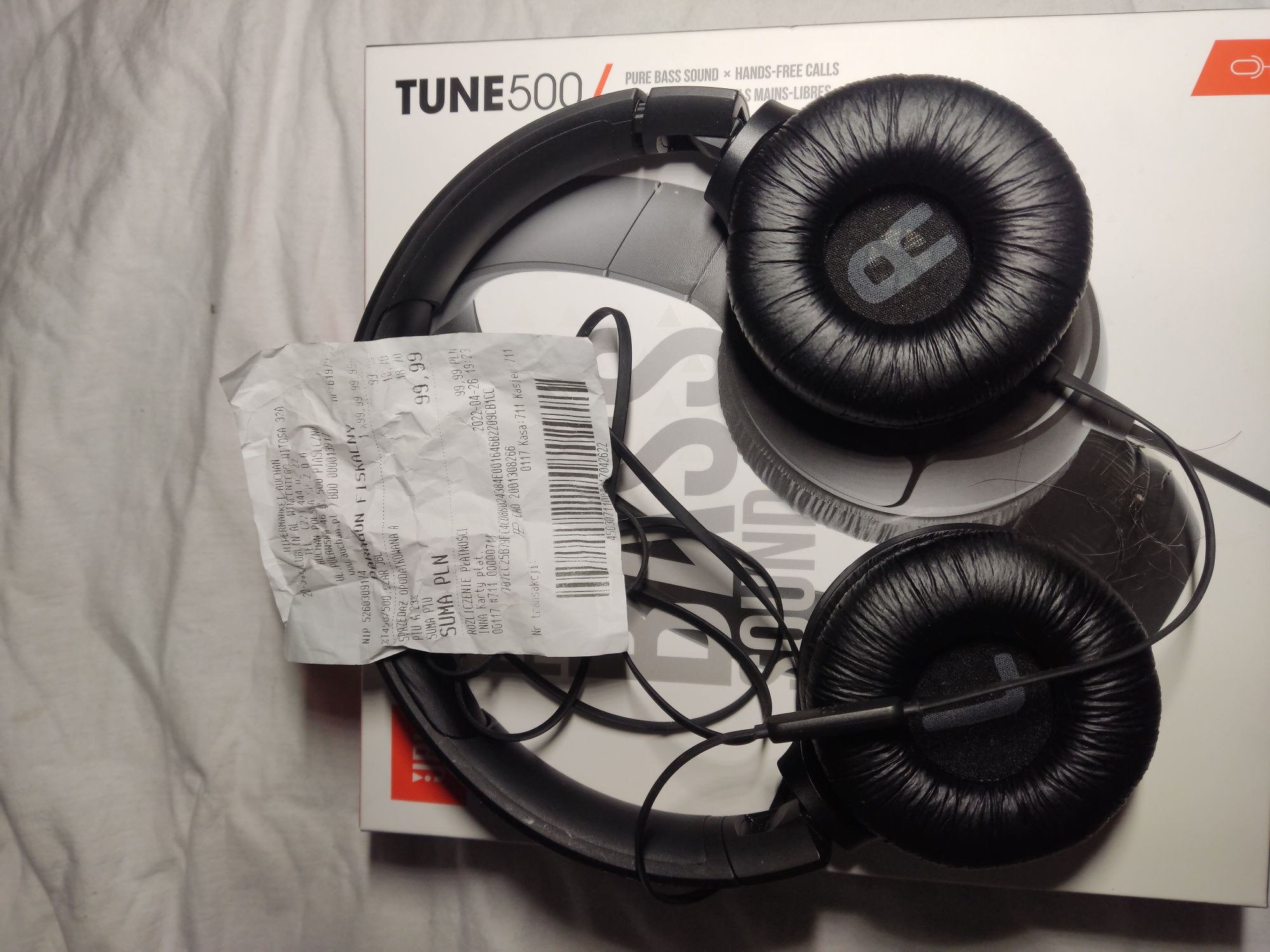 JBL Tune 500 - słuchawki przewodowe