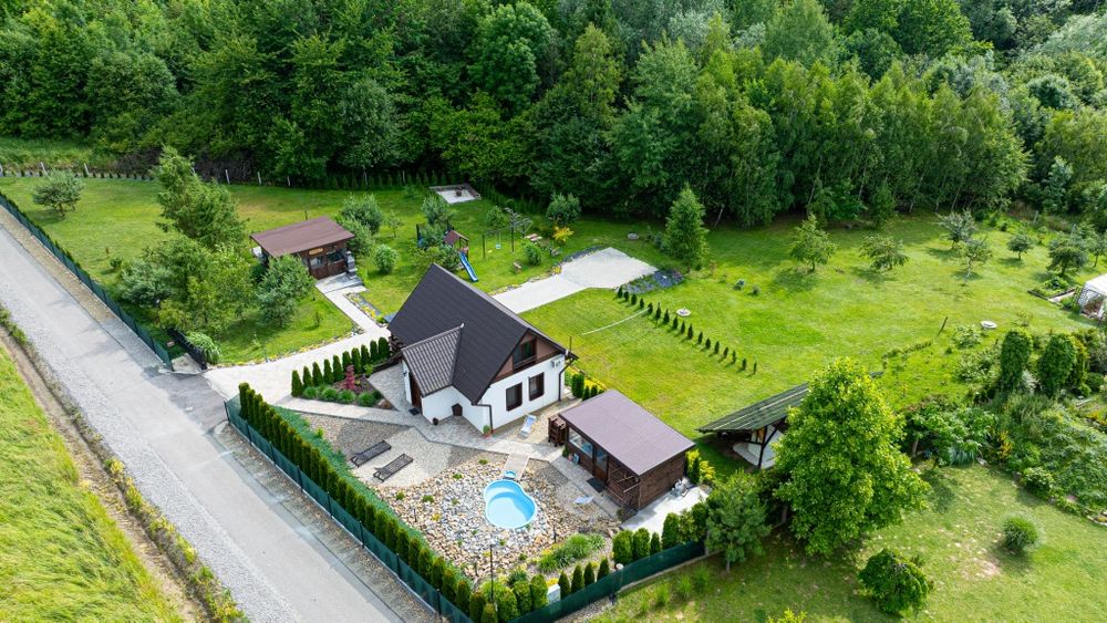 Domek w Zaciszu Harklowa wakacje  całoroczny Basen  jacuzzi sauna