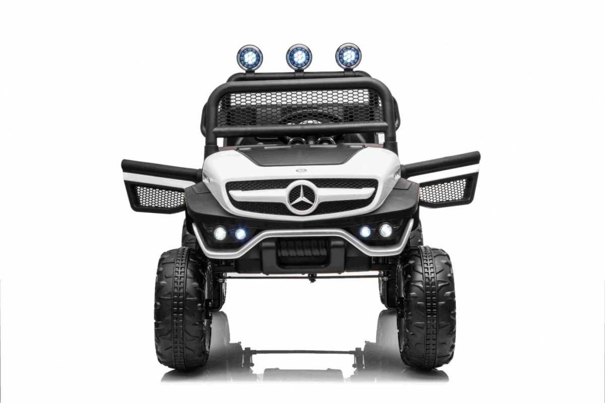 Auto Pojazd Mercedes BENZ UNIMOG 4x4 Biały na akumulator