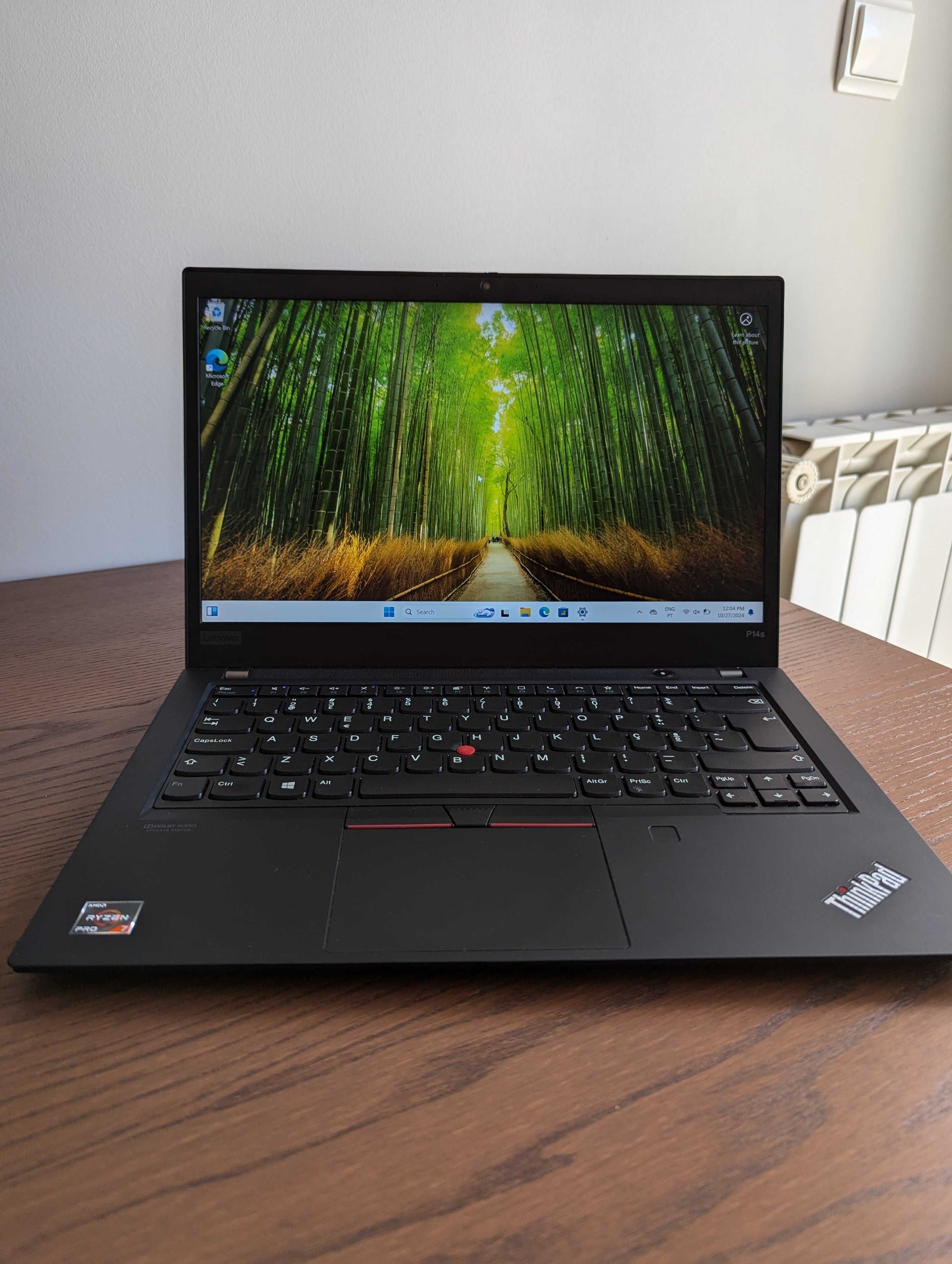 Portátil Thinkpad P14s / AMD Ryzen 7 Pro 4750U / 512GB SSD / 16GB RAM