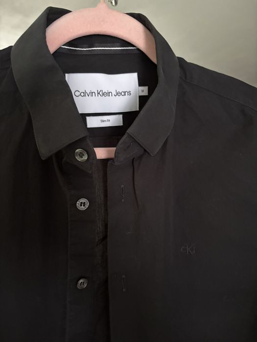 Koszula calvin klein slim fit roz. M czarna